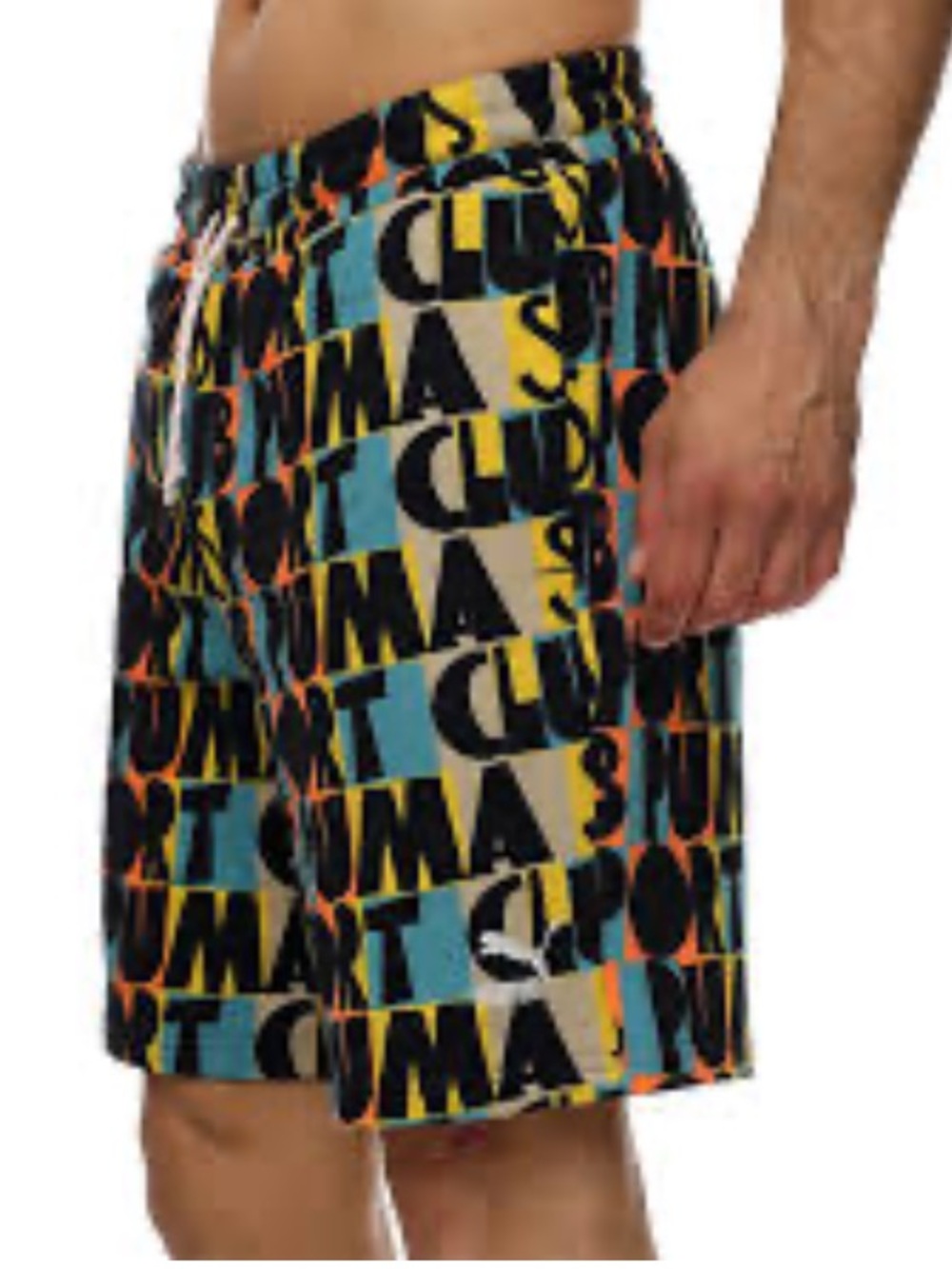 Puma HC all over graphic multicolor print shorts Medium